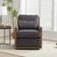 Fauteuil d'appoint pivotant en velours côtelé-768293672