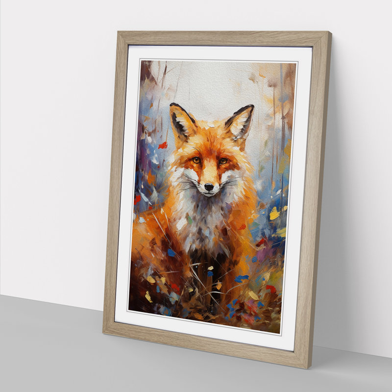 Single Picture Frame Print on Wood, Oak Framed, 34cm H x 25cm W