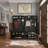78.8” Wide Hall Tree with Hooks, Bench and Shoe Storage-2077135780