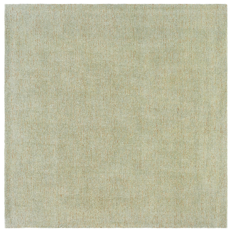 Abstract Hand Tufted Wool;Cotton Abstract Rug, Square 6'