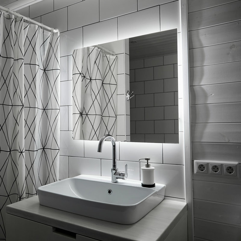 Kena Flat Wall Mirror, 100 H x 70 W