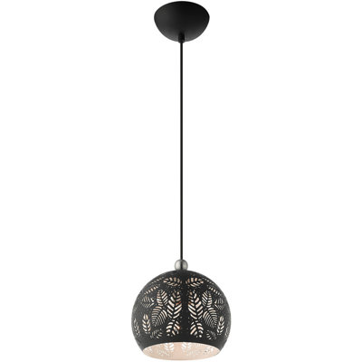 Luminaire suspendu à globe unique à 1 lumière