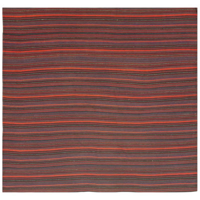 One-of-a-Kind 6'0" x 6'0" Square Flatweave Area Rug