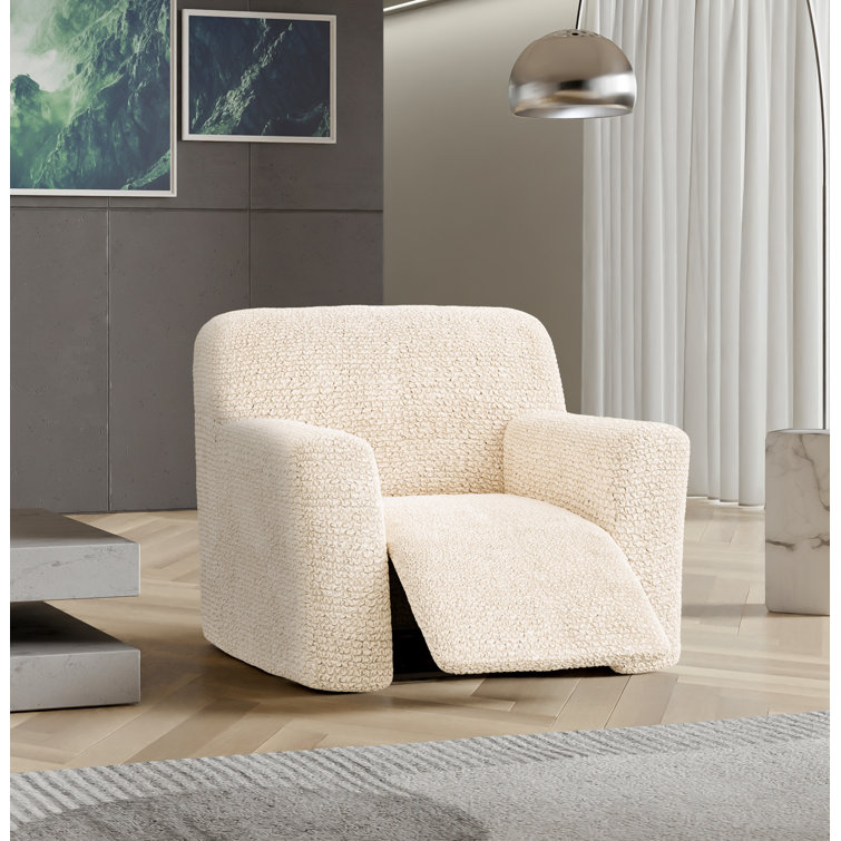 Stretchy Slipcover for Recliner Armchair - Easy to Clean & Durable - Microfibra Collection 