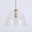 Luminaire suspendu simple en forme de dôme moderne à une lumière de style l 13,7 po Alexandre