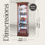 Brickey Lighted Curio Cabinet