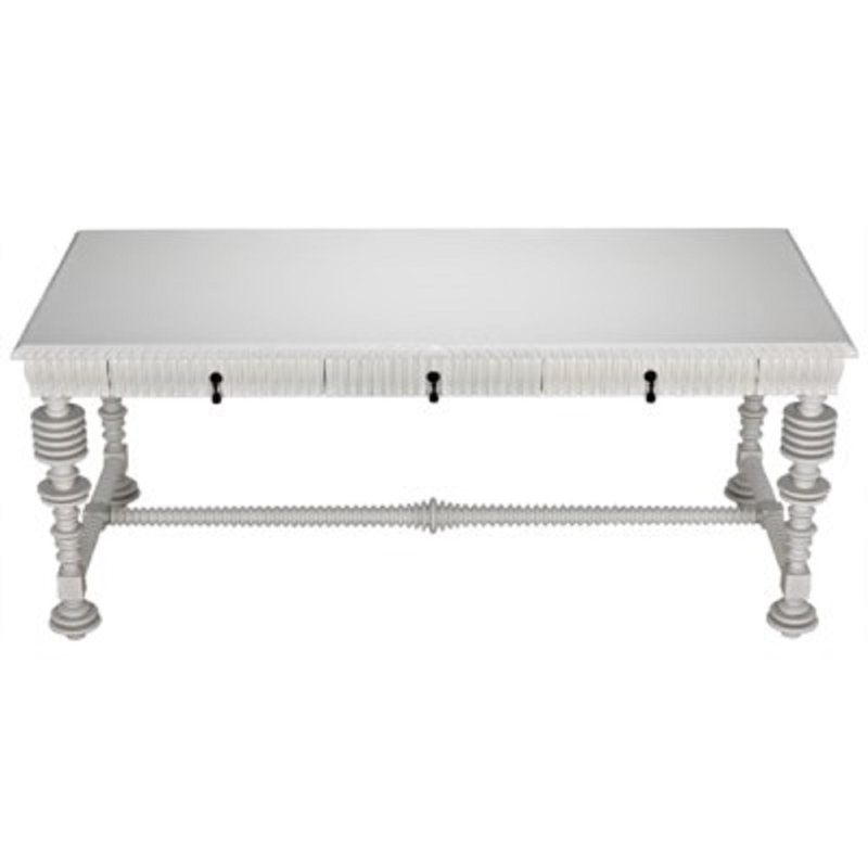 Portuguese Writing Desk, Solid White
