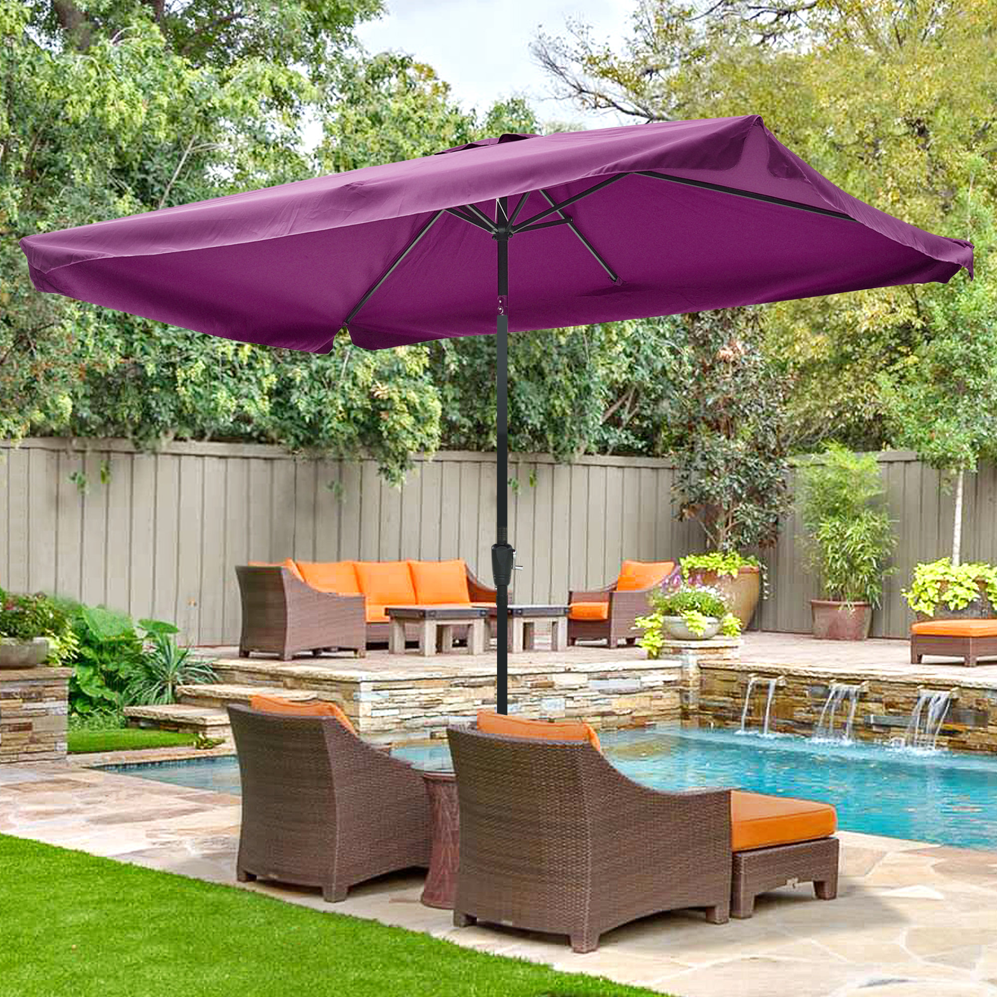 abccanopy patio umbrella ABCCANOPY 7.5FT Patio Umbrella with Push Button Tilt - On Sale - Bed Bath &  Beyond