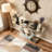 Diamond Glass Console Table