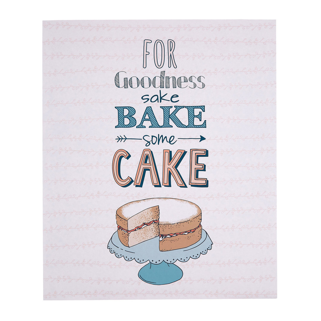 Pretty Things Bake Some Cake Wall Décor