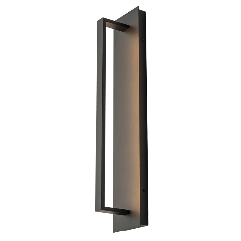 Black Modern Outdoor Led Wall Sconce, 31.5" H x 4.8" W x 4.3" D