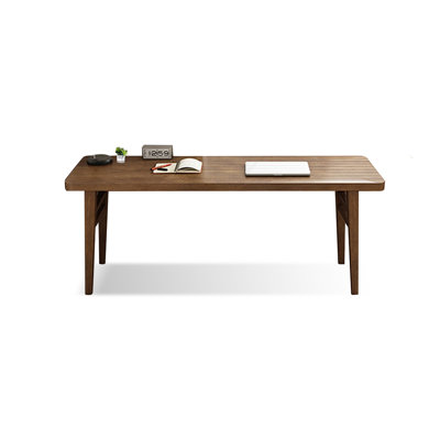 Light chestnut color Rectangular Solid Wood Writing desk