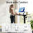 55‘’ Electric Height Adjustment Standing Desk With 4 Memory Presets-1628802792
