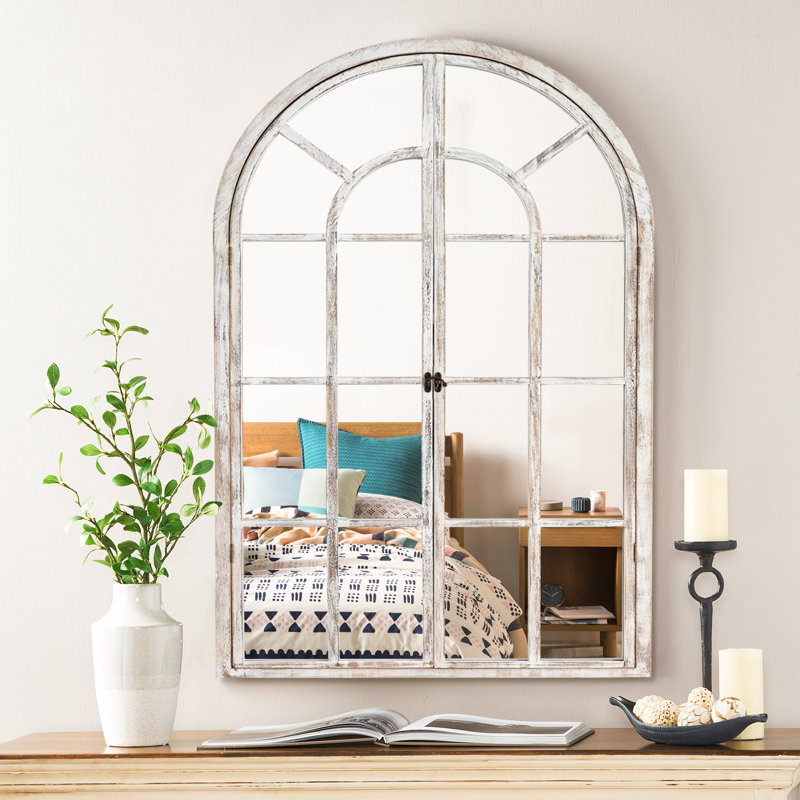 Miroir d'appoint Kierra, Gris clair
