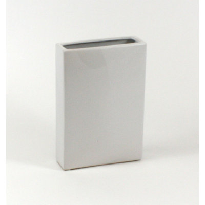 Flat Rectangular Ceramic Block Table Vase