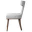 Belinda Upholstered Wing Back Side Chair in Off White