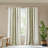 1 PCS 50X95" Cotton Printed Curtain Panel With Chenille Stripe And Lining-1230443958-1230443956