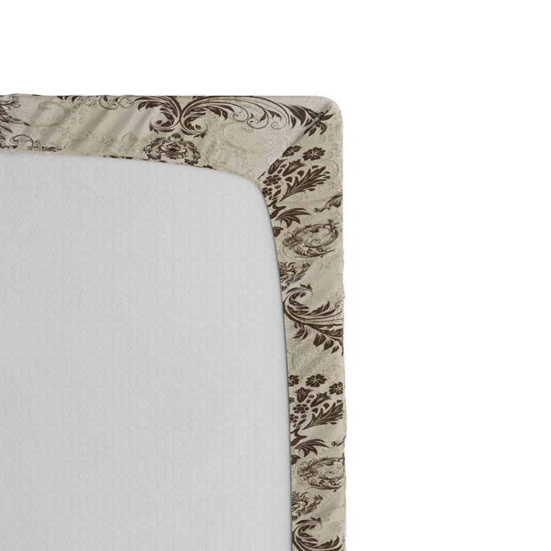 Microfiber Floral Fitted Sheet, Queen Fitted Sheet