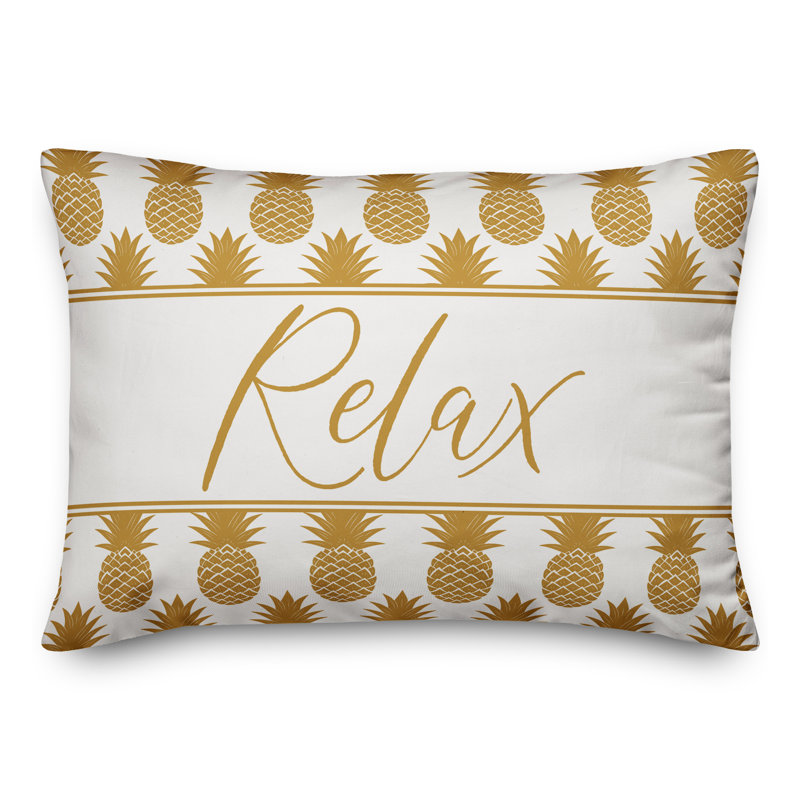 Geometric Outdoor Reversible Throw Pillow, Yellow