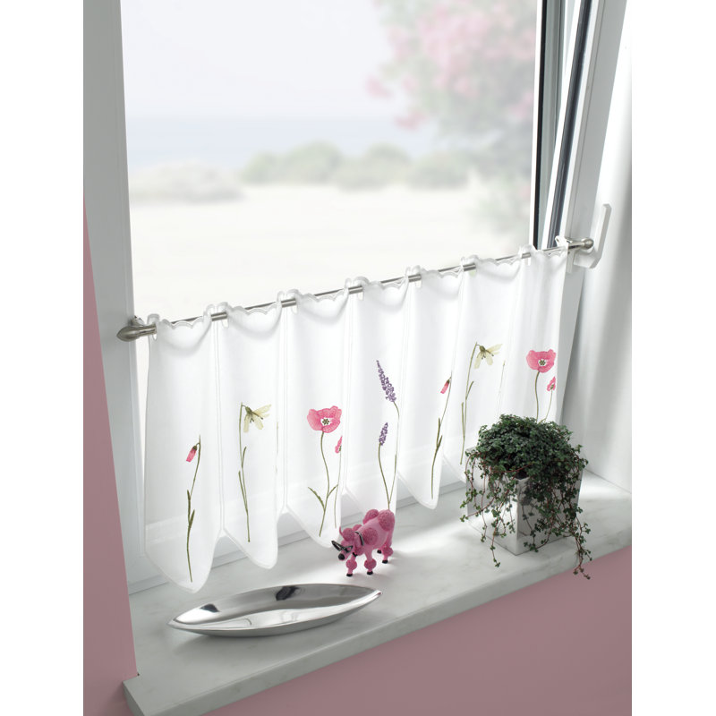 Ranney Adjustable Single Curtain Pole, 80-110cm H x 1cm W x 1cm D, Stainless steel