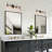 Satilla 4-Light Dimmable Modern Black/Brass Vanity Light-1181138267