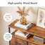 Commode en tissu pour chambre à coucher avec tablettes ouvertes, commode haute avec 8 tiroirs, tour de rangement, commode pour placard-1399307077