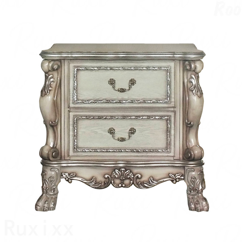 Table de chevet 2 tiroirs Vintage