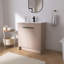 Ensemble de meuble-lavabo simple autoportant avec plateau en céramique Toudgha-694149178-694149179