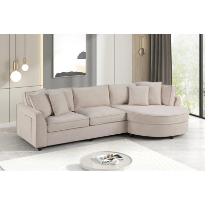 Canapé modulaire réversible Elva Beige 