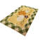 Tapis de porte en fibre de coco à carreaux citrouille - 45,7 x 76,2 cm (18 x 30 po) avec envers en caoutchouc