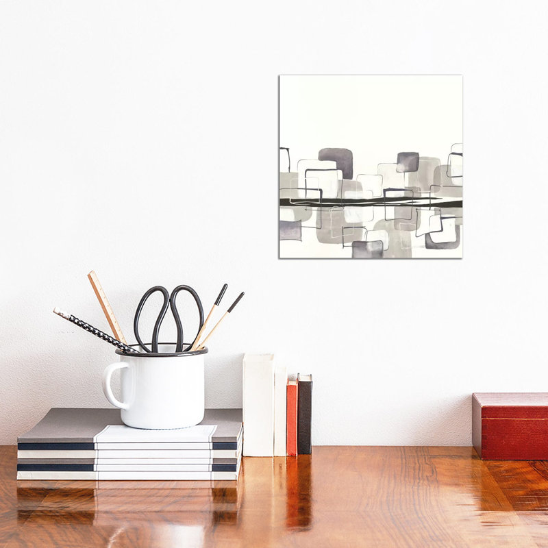 Placid Boxes I by Chris Paschke - Wrapped Canvas Painting, 30.48 cm H x 30.48 cm W