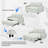 Convertible Pull-Out Sofa Bed with USB 2-Seat Loveseat Sleeper Couch Corduroy for Small Spaces-242676593