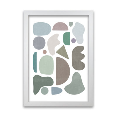 Abstract Terrazzo Shapes A - Print