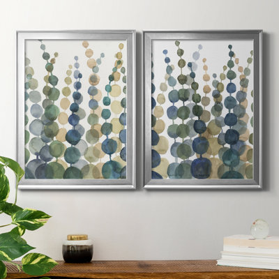 " Pompom Botanical I " 2 - Pieces Painting Print