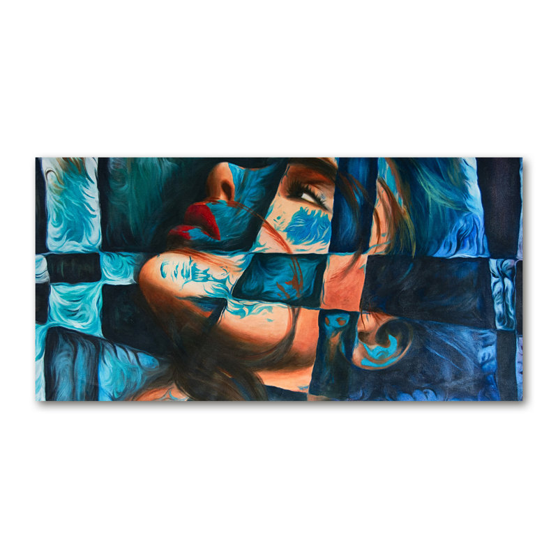 Woman Abstraction - Wrapped Canvas Print, 50cm H x 100cm W