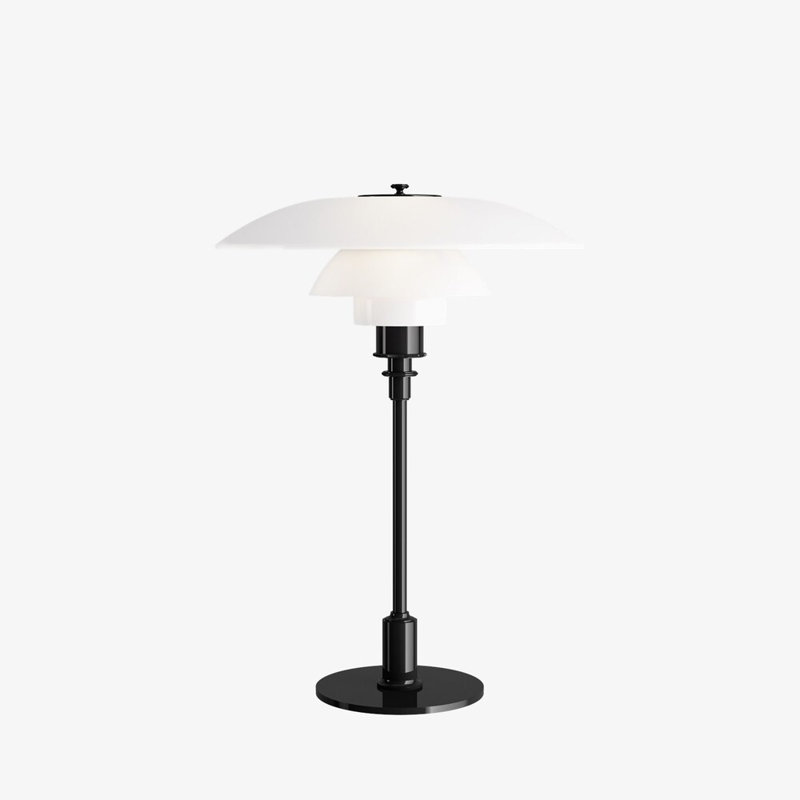 PH Table Lamp, 18.31" H x 12.99" W x 12.99" D , Black Metalized