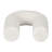 Decorative Rounded Horseshoe Sculpture Object for Tabletop Decor - Modern Marble Accessory Accent for Living Room or Home Decoration - White-86746731