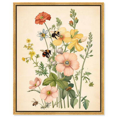 «Pollinator Portrait I», art floral délicat par Art Remedy