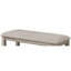 Tabouret à hauteur de comptoir brun clair / brun avec revêtement gris et repose-pieds, structure en bois pour banc de salle à manger rectangulaire