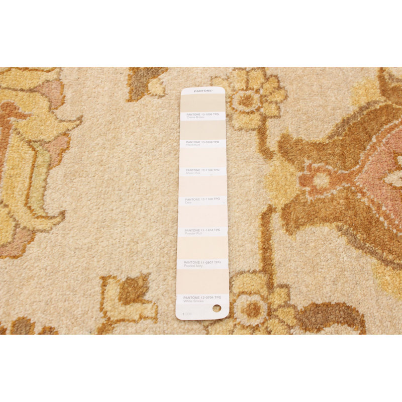 Tapis ivoire Peshawar Oushak 9 pi 0 po x 12 pi 7 po