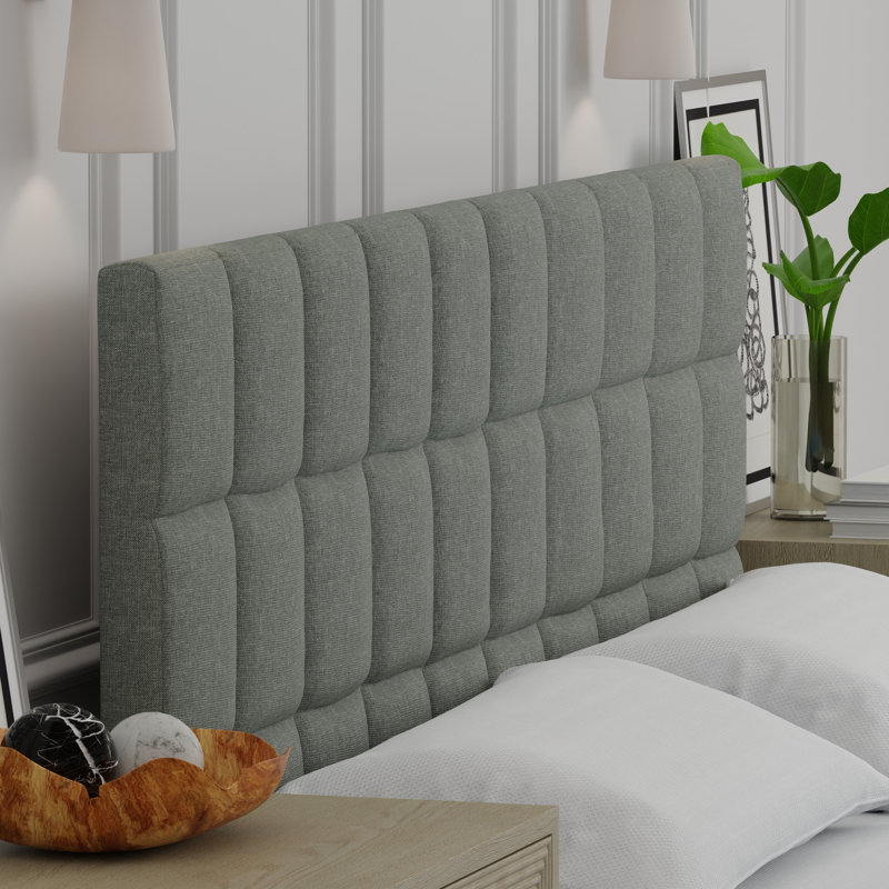 Ahitana Upholstered Headboard, Light Gray, King