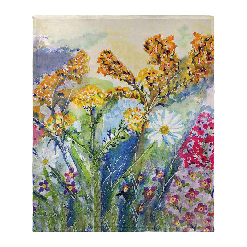 Jeté Silk-Touch Wildflowers