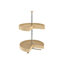 Rev-A-Shelf Lazy Susan à deux tablettes en polymère, amande-130669241-130669242
