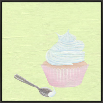 «Cupcake with Spoon» par Katy Montica - reproduction de cadre photo