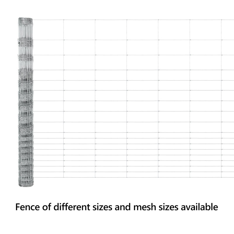 Vidaxl Field Fence Galvanised Steel, 150cm H x 2500cm W