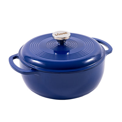4.5 Quart Enameled Cast Iron Dutch Oven, Indigo