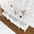 48 inch Long Console Table with 4 Drawers and 1 Bottom Shelf for Entryway Hallway Easy Assembly