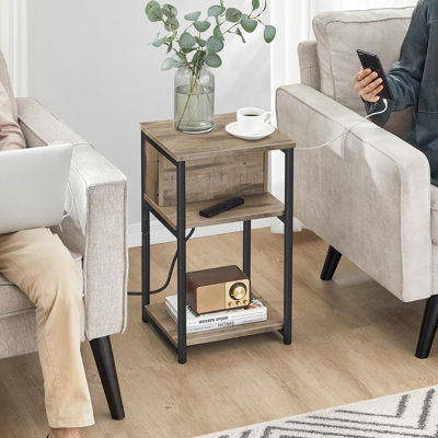 Table de chevet avec station de charge