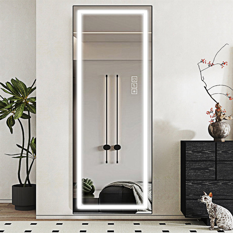 Miroir à DEL pleine longueur avec lumières