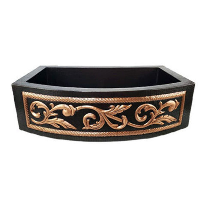 Lark Manor 560mm W Single Bowl Copper Kitchen Sink